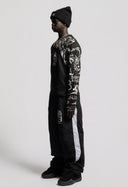 Black Graffiti Thermal Shirt